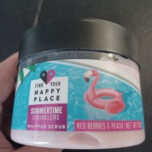 Find Your Happy Place SUMMERTIME SPRINKLES Whipped Body Scrub Berries Peach 10oz